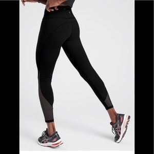 ATHLETA Black Lightning Stash Pocket 7/8 Tight XS